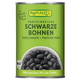 Schwarze Bohnen in der Dose
