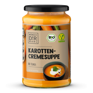 Karottencremesuppe mit Kokos