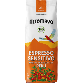 Espresso Sensitivo, gemahlen