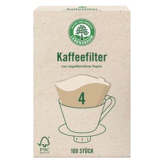 Kaffeefilter, ungebleicht, Gr 4