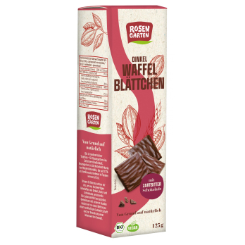 Waffelblättchen Zartbitter