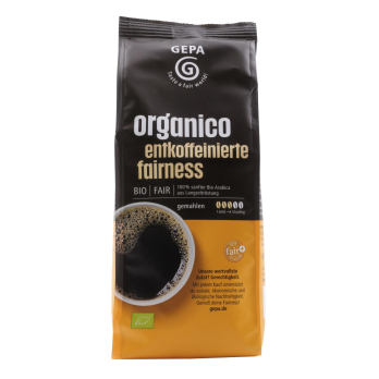 Café Orgánico, entcoffeiniert, gemahlen,